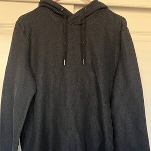 Banana Republic Blue Long Sleeve Hooded Sweater Hoodie Sweatshirt Size Large